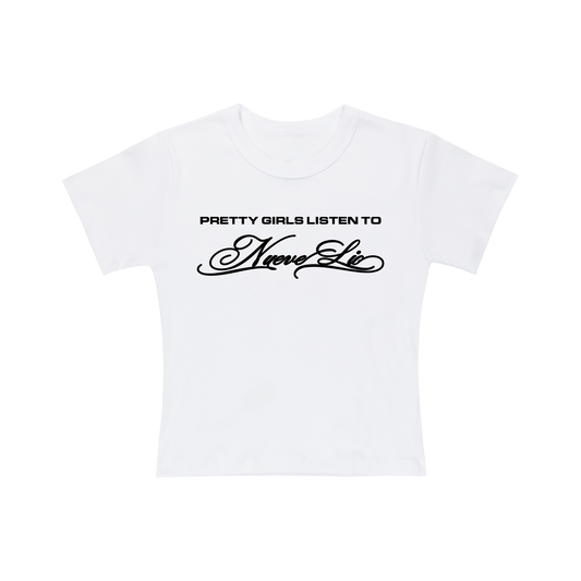 PRETTY GIRLS BABY TEE (WHITE)